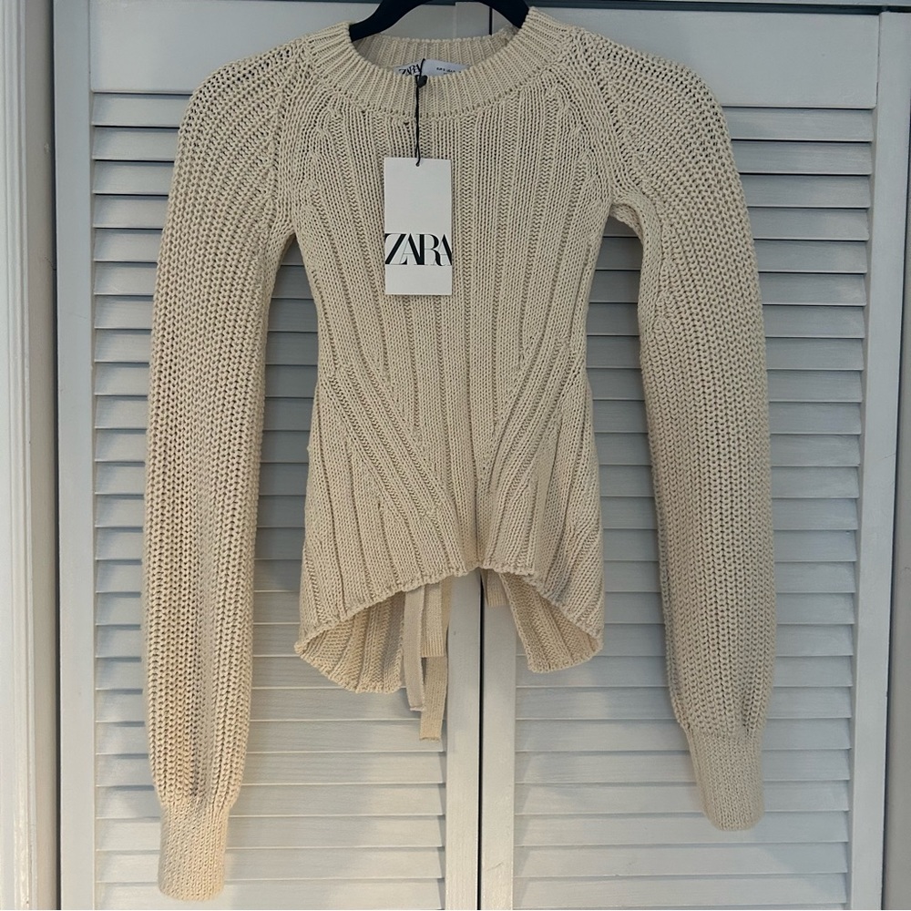 Zara Open Back Sweater